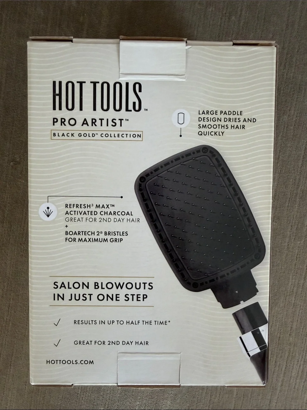 Hot Tools Pro Artist Black Gold One-Step Straight & Smooth Attachment NWT